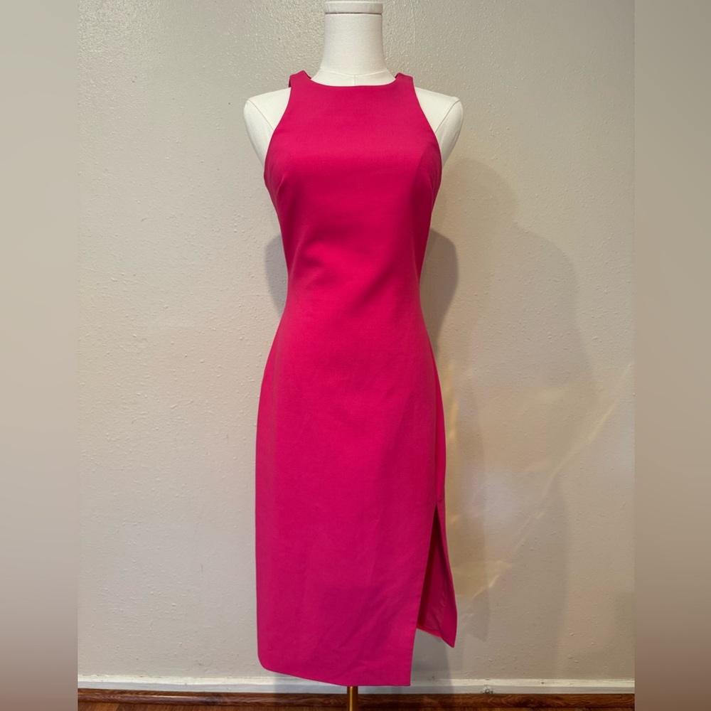 LIKELY Pink/Fuchsia Midi Dress